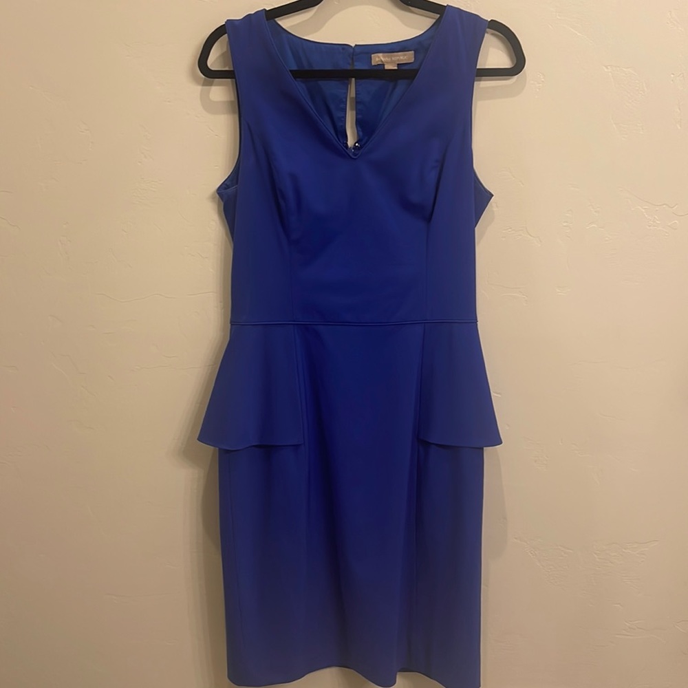 Banana Republic Royal Blue Peplum Dress - Size 8 Tall